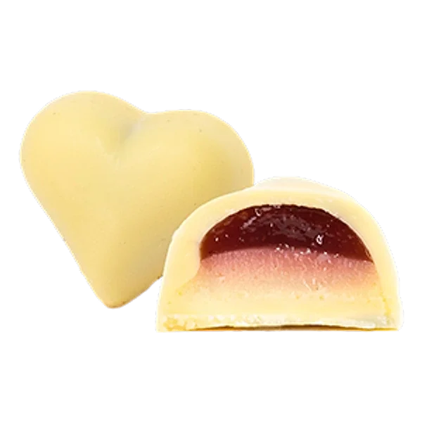 Ciocolată albă cu trandafir – bomboană de ciocolată artizanală Choco Toni