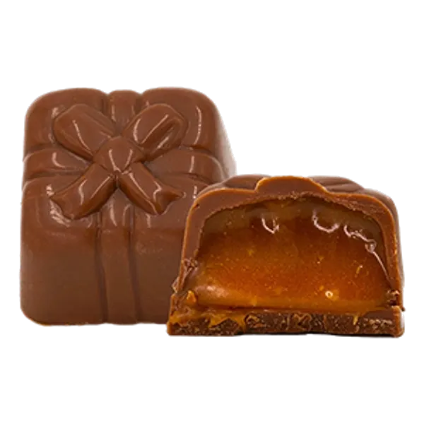 Ciocolată cu lapte și caramel – bomboană de ciocolată artizanală Choco Toni