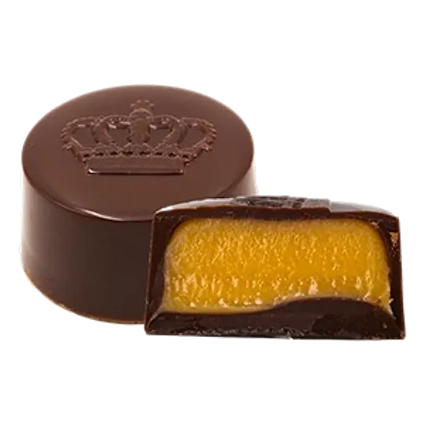 Ciocolată neagră cu cremă de șampanie – bomboană de ciocolată artizanală Choco Toni